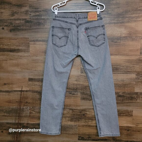 Levi's Jeans 31x32 Measures 31x31 Straight 505 Stretch Gray Denim Western - Picture 2 of 12